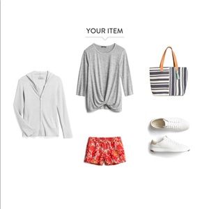 Denver Front Twist Brushed Knot Top